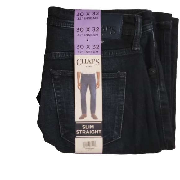 CHAPS MEN'S slim Straight jeans size 30×32 I. ABYSS WASH - Picture 1 of 5